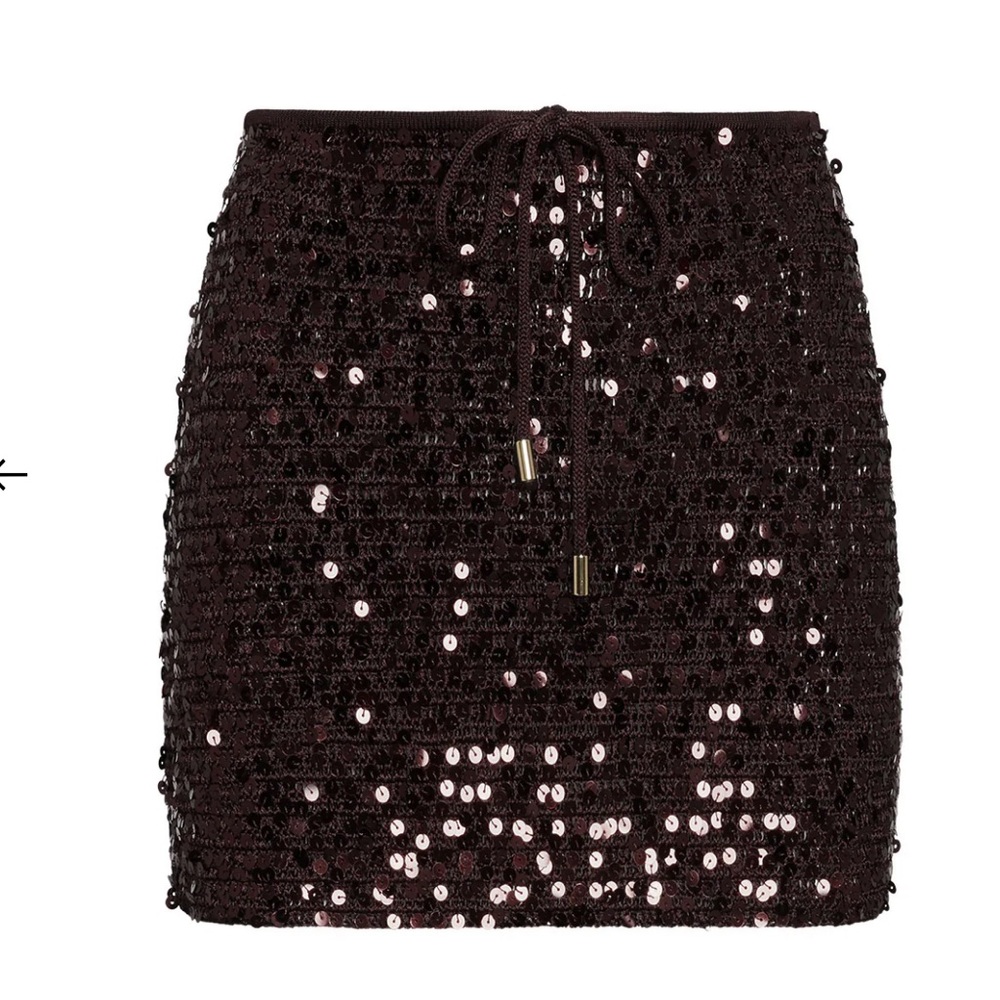 Monday swimwear CARTAGENA SKIRT - ESPRESSO SEQUIN